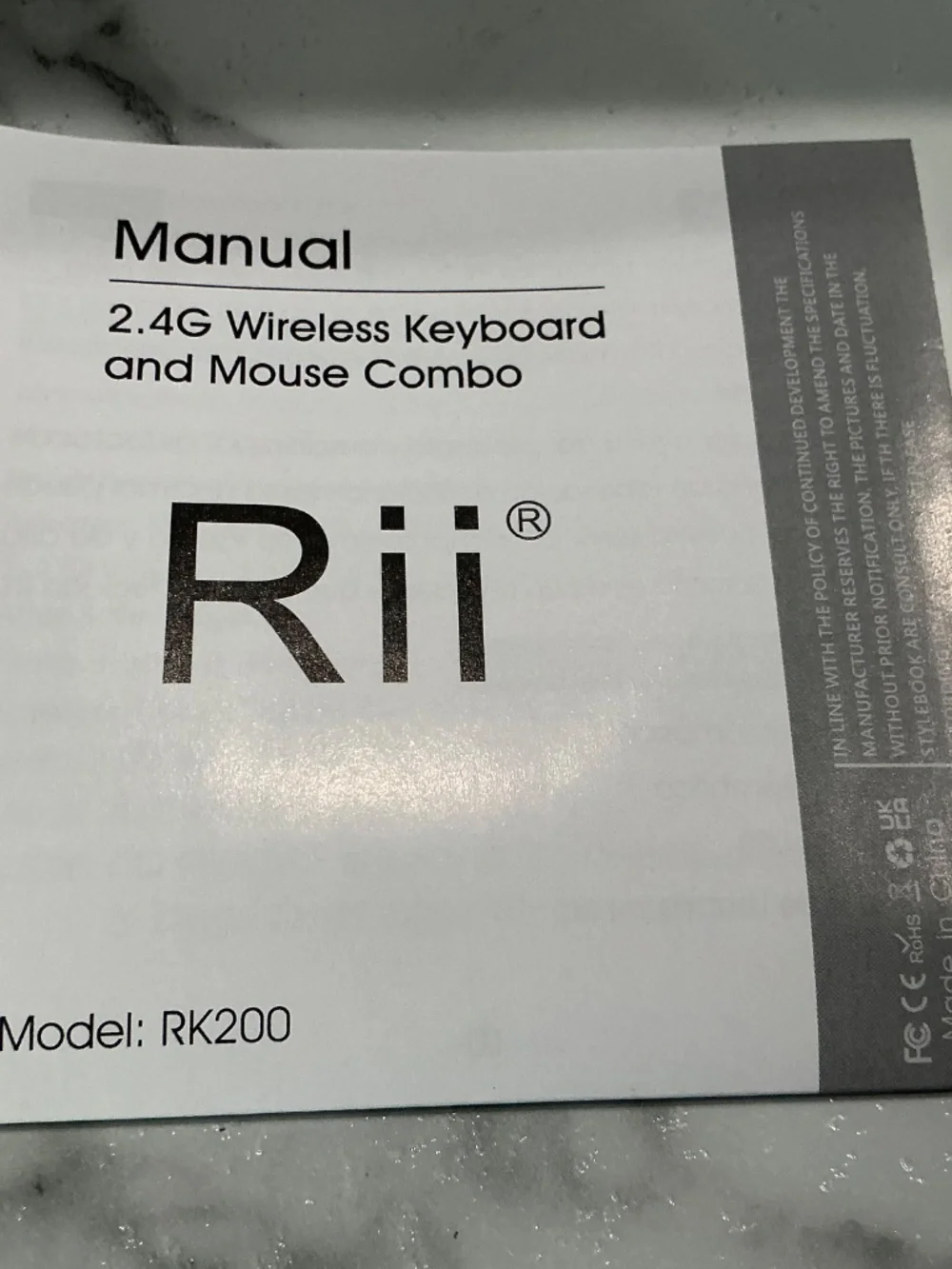 Wireless keyboard and mouse combo!